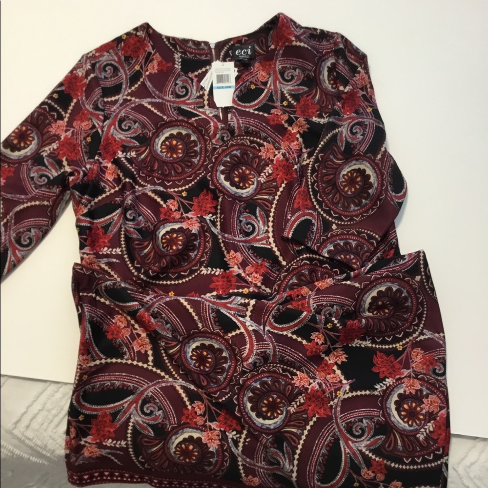 Eci stretch paisley dress - 20w